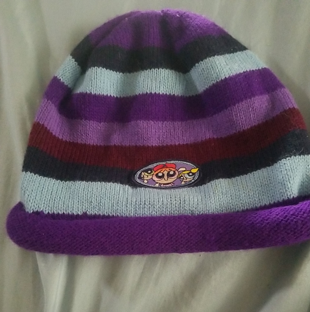 Powerpuff Girls Kids Beanie Hat – Vintage / Pre-owned – Winter Knit